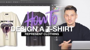 'Ich baue ein REPRESENT Clothing T-Shirt in Photoshop nach.'