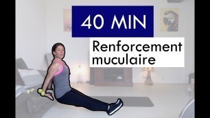 'Fitness du confinement - Renforcement musculaire poirtrine bras dos avec Aude'