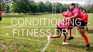'RUGBY GAME CONDITIONING AND FITNESS DRILL'