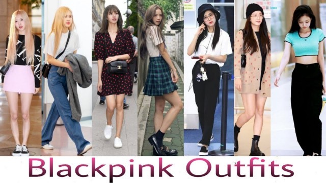 'Blackpink  Outfits | blackpink Airport Fashion | TOP blackpink Outfits | Kpop Fashion 2021'