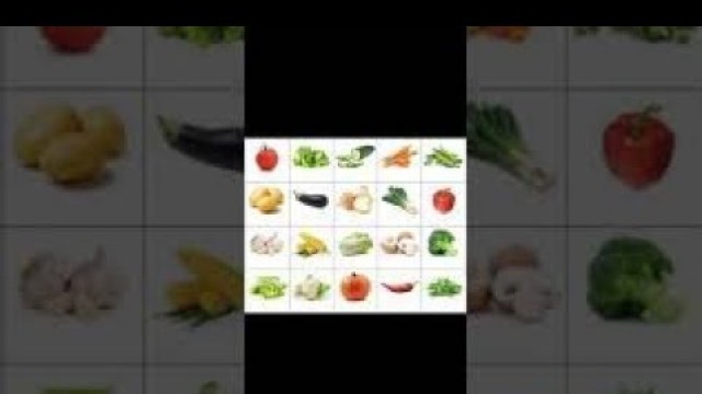 'Learn vegetable Names with pictures for kids in English'