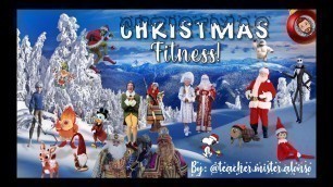 'Christmas Fitness / Kids workout video /PE At Home | Open Physed / PE Distance Learning At Home'