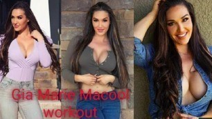 'Sexy Model Gia Marie Macool full body workout motivation | Bikini workout| Bodybuilding|'