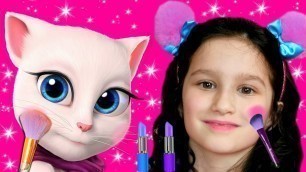 My Talking Angela | Alice plays with funny cats | Funny Stories for Kids by Alice and TOYS