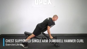 'Chest Supported Single Arm Dumbbell Hammer Curl - OPEX Exercise Library'