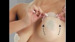 'Breast lift tape step by step  to use'