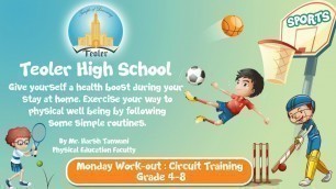 'Circuit Training Workout | Monday Workout | Virtual Fitness | Teoler High School'