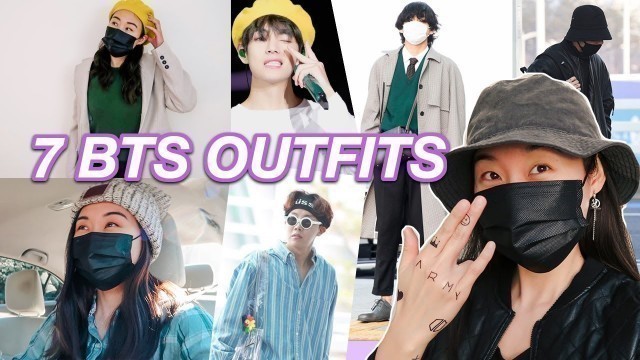 'I wore BTS outfits to WORK every day for a week [KPOP outfits]'