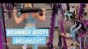 'Booty Workout | GROW YOUR GLUTES! Planet Fitness Beginner Friendly'