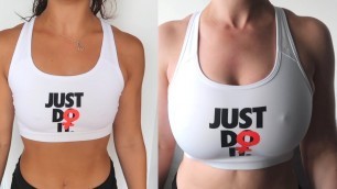'DIFFERENT BODY TYPES TEST POPULAR SPORTS BRAS IN DIFFERENT WORKOUTS'