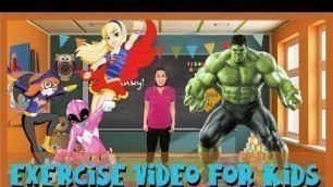 'Exercise for Kids | Indoor Workout for Children | No Equipment PE lesson for Kids'