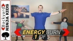 'Kids Workout Energy Burn 1 of 5 - Kids Ninja Workout to Burn Off Energy and Wiggles!'