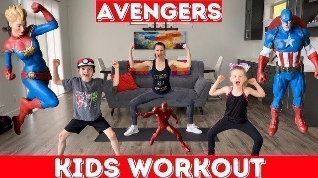 'Kids Workout - AVENGERS Workout (PE at home)'