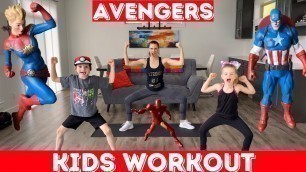 'Kids Workout - AVENGERS Workout (PE at home)'