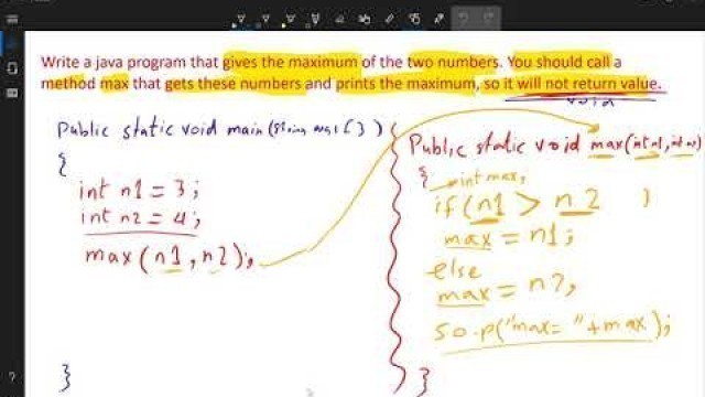 'Programming 1 Java - 4.3 Method Max Exercise'