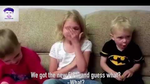 Pranking kids on Christmas day with fake football news| Kids reactions to football news