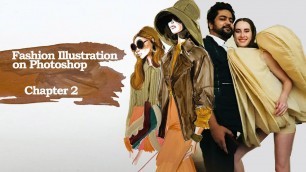 'Free Fashion Design Class │ Fashion  Illustration in Photoshop- Paste Into tool'