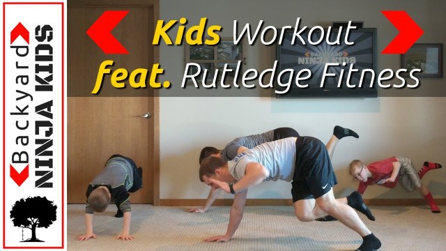 'Kids Workout - Fun 10 min workout for kids to burn energy and build strength - feat Rutledge Fitness'