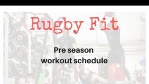 'Rugby Fitness: Your pre Season workout schedule'