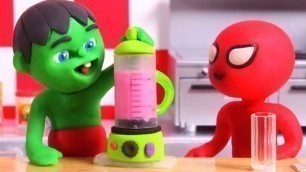 'Kids Making Healthy Smoothies At Home ❤ Cartoons For Kids'