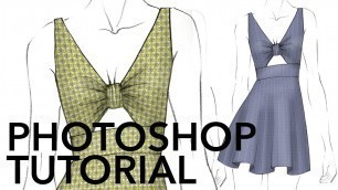 'How to Add & Warp Patterned Fabrics in Adobe Photoshop'