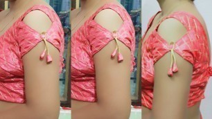 'Very beautiful new letest sleeve blouse design cutting and stitching | kriti fashion designer'