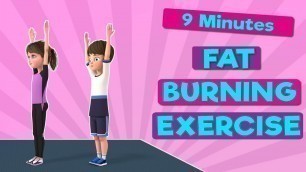 'Kids Exercise: 9 Min Fat Burning Exercise For Kids | Kids Workout Video | NuNu Tv'