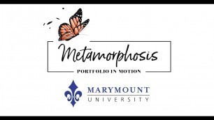 'Marymount University 2021 Portfolio in Motion Fashion Show - Metamorphosis'