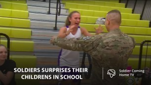'NEW COMPILATION (2019)! Soldiers surprises their childrens in school - Emotional reunion'