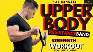 'Upper body resistance band workout | Upper body workout at home | Upper body strength workout'