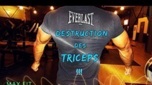 'MUSCULATION DES BRAS : DESTRUCTION DES TRICEPS !!!'