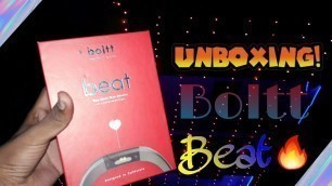 'Boltt Beat Smartband Unboxing And Quick Look  and sort review In Hindi'