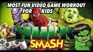'Kids Workout! HULK! Real-Life VIDEO GAME! Kids Workout Videos, DANCE, FITNESS, & Kids EXERCISE!'