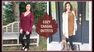 'CASUAL COZY FALL OUTFIT LOOKBOOK | #NouvelleFall'