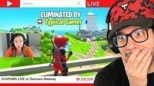 'I Stream Sniped My Girlfriend.. This HAPPENED! (Fortnite)'