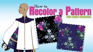 'How to use Indexed Color in Photoshop to Recolor a Textile Pattern Design for Fashion'