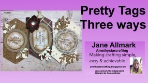 'Christmas Crafting on a budget - #3 Pretty Tags Beauty & Joy stamp set'