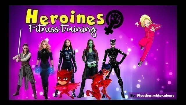 'Heroines Work Out / Kids workout video /PE At Home | Open Physed / PE Distance Learning At Home'
