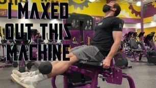 'I MAXED OUT THIS MACHINE AT PLANET FITNESS- Leg Day'
