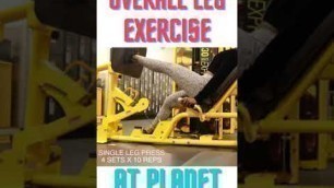 'Quick Leg Exercise To Target Your Entire Legs At Planet Fitness #shorts'