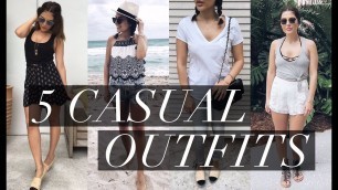 '5 Casual Outfits  I 2016 Lookbook'