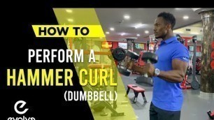 'HOW TO PERFORM A DUMBBELL HAMMER CURL'