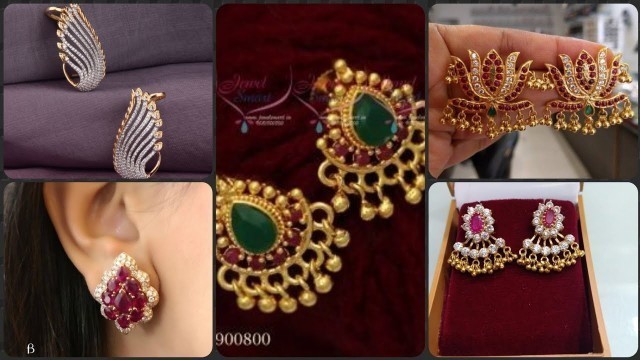 'New fashion gold earrings design'