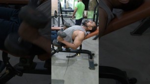 'biceps workout | inclined dumbbell hammer curls |'