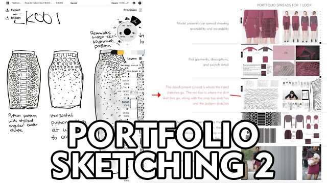'Portfolio Sketching 2 - Fashion Design'