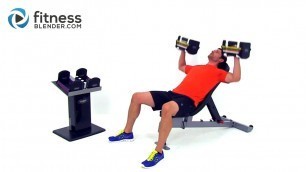 'Chest and Back Superset Workout - At Home Dumbbell Workout for Strength and Size'