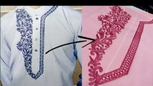 'New Man\'s kurta Fashion Embroidery design'