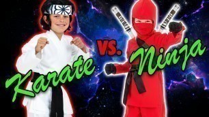 'Ninja Kid vs Karate Kid Fight. Who won? Ad'