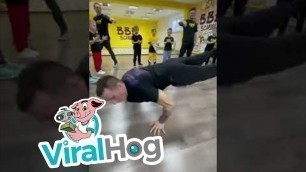'Man Shows off Amazing Dance Skills to Motivate Kids || ViralHog'