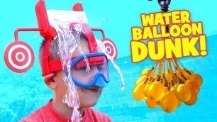 'Dunk Hat Challenge Extreme Kid vs Kid Water Balloon Fight & family Fun Activities'
